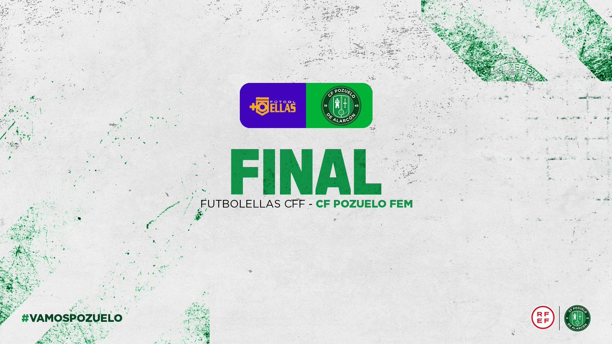 FINAL I <a href="/futbolellascff/">Futbolellas CFF</a> 1️⃣ - 4️⃣ <a href="/PozuFem/">CF Pozuelo Femenino</a> 

Gran victoria hoy en Torrejon. Partido controlado de principio a fin, los 3 puntos vienen a Pozuelo. 

Buen partido a tod@s‼️

⚽️⚽️ Lorena
⚽️ Encinas
⚽️ Claudia