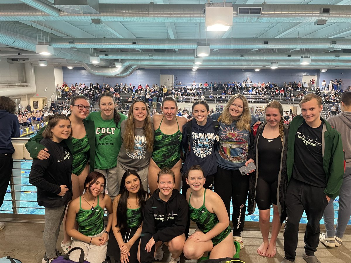 WSHSColtsSwim's tweet image. The girls 200 Free Relay and John’s 2 individuals making it to States!! Cary,NC here we come!