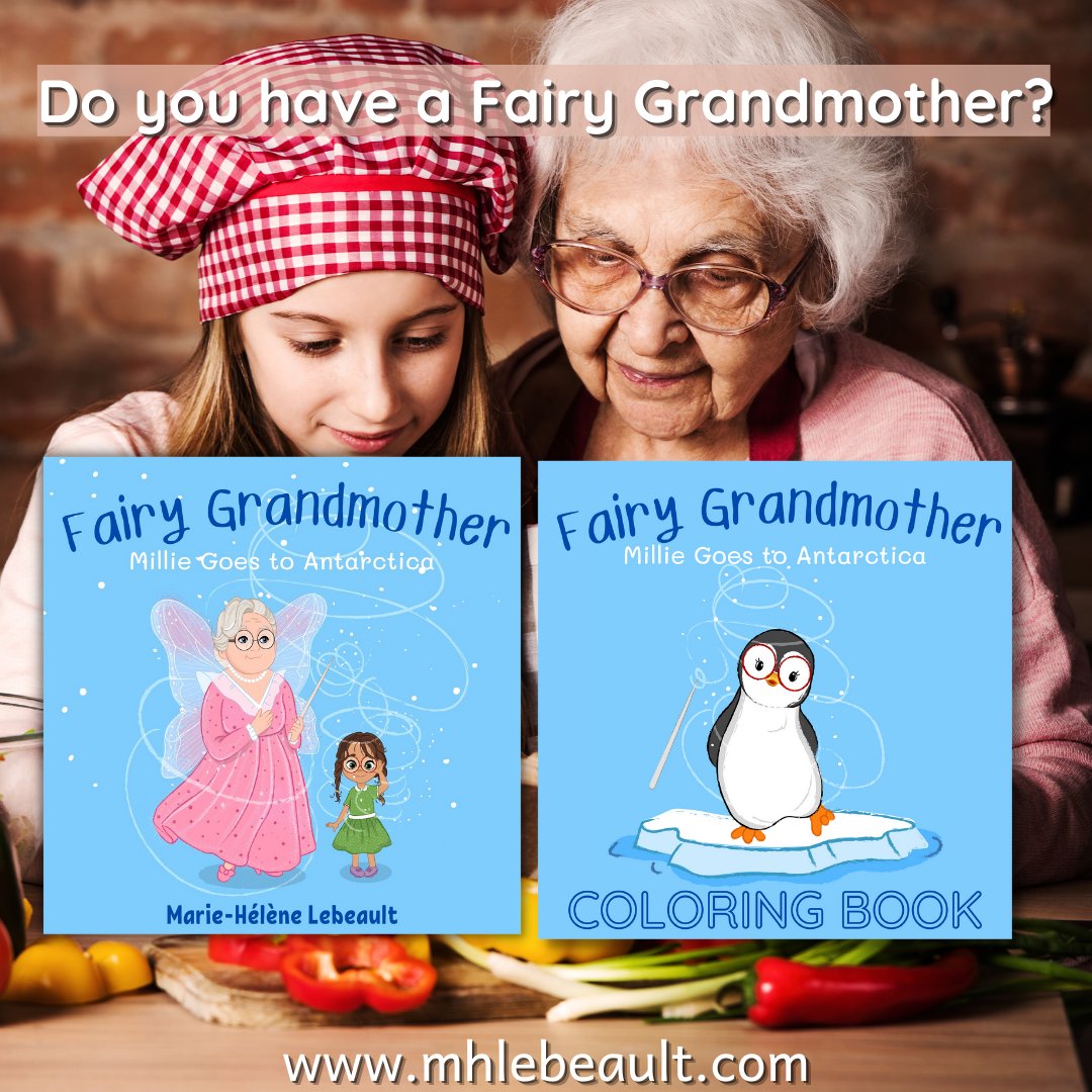 Fairy Grandmother: Millie Goes to Antarctica 
amazon.com/dp/B09ML1MMYN

A sweet book full of adventure and wonder for kids of all ages!
#kids #granny #grandmother #fairygrandmother #picturebook #kidsbooks #books4kids #reader #readerscommunity