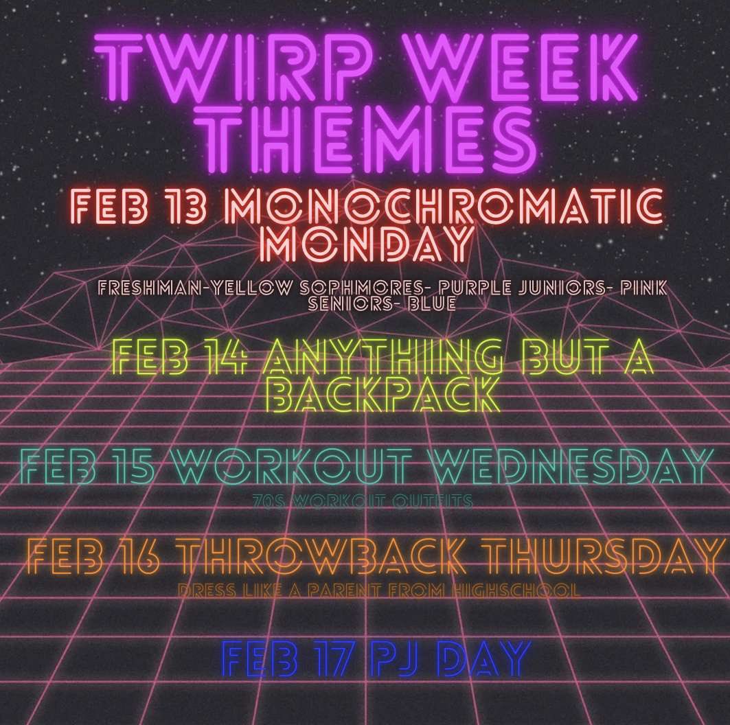 we are officially ONE WEEK away from the beginning of twirp week!! we’re so excited for twirp and can’t wait to see the outfits/ideas you come up with for the theme days!! #twirp2023 🪩🪩