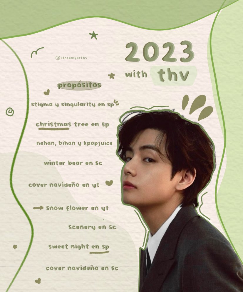 thvsool's tweet photo. . . . 2023 with thv 🌱
by: @streamforthv 

방탄소년단 뷔 #방탄소년단뷔 #뷔 #BTSV #V #TAEHYUNG https://t.co/r7Krtbak7l