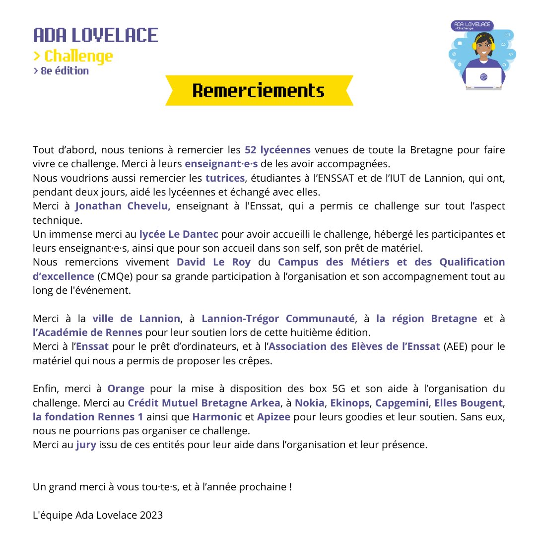 Challenge Ada Lovelace tweet media