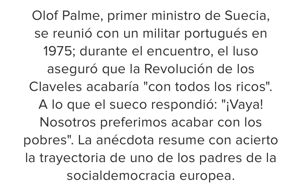 tuestadavid's tweet photo. Hay diferentes formas de reducir la #desigualdad ¿Cuál le gusta a usted? Lea esta anécdota 👉🏼 "nuestra revolución va a acabar con todos los ricos", a lo que el político respondió: "¡Vaya! Nosotros, en Suecia, preferimos acabar con los pobres". 🔗 https://t.co/9ntu0APqAN https://t.co/P9F0BkkY1P