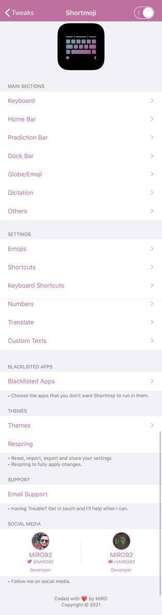 _mainrepo's tweet image. Hey! Check this tweet if you need a new Tweak

⚙️Shortmoji 2
*#1 Keyboard Tweak.
📱13.0 - 14.5

🔗mrepo.org
#Shortmoji 2 #Tweak #cydia #mainrepo