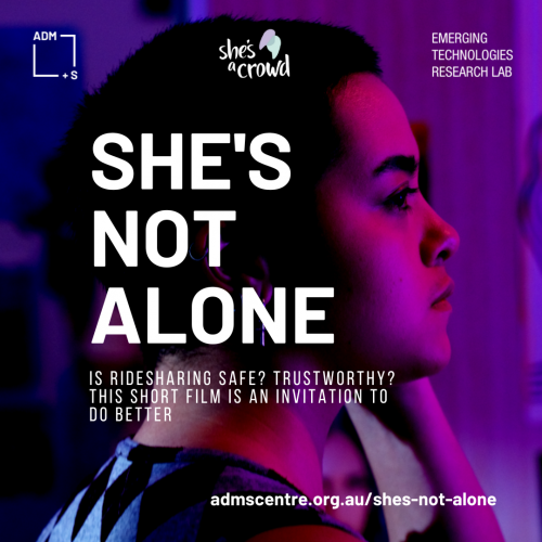 Launching online today! 'She's Not Alone' is a short film that asks how technology can improve our rideshare safety? Watch it here: youtu.be/vU7FUmo_uVY @shesacrowd @AdmsCentre