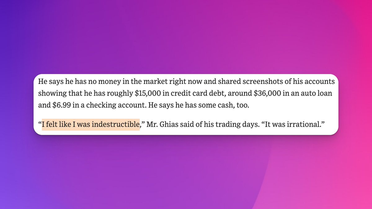 dbailey51's tweet photo. From $1.5M to nothing.

Great cautionary tale of the ignorance and hubris of "bull market geniuses":
https://t.co/jAyEtWXjxw https://t.co/DEkpks21EC