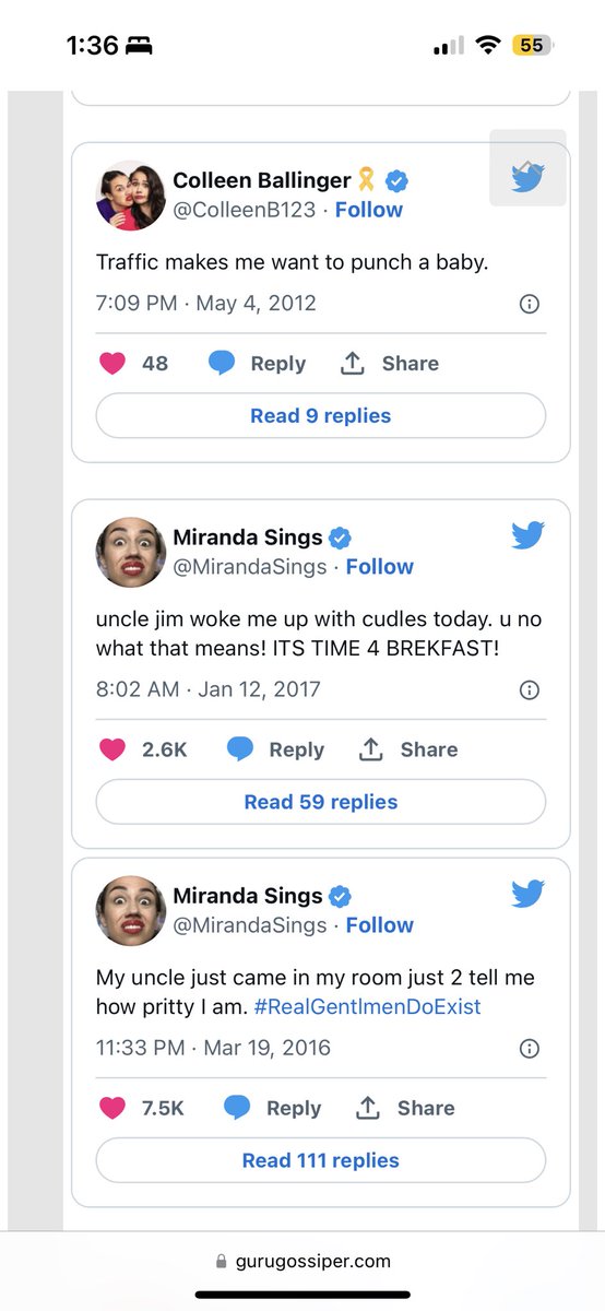 cancelcolleen's tweet photo. Colleen Ballinger has been normalizing incest and CSA for her entire tenure on YouTube. NO MORE. #cancelcolleen #mirandasingsisapredator https://t.co/Y9fYeJ3W33