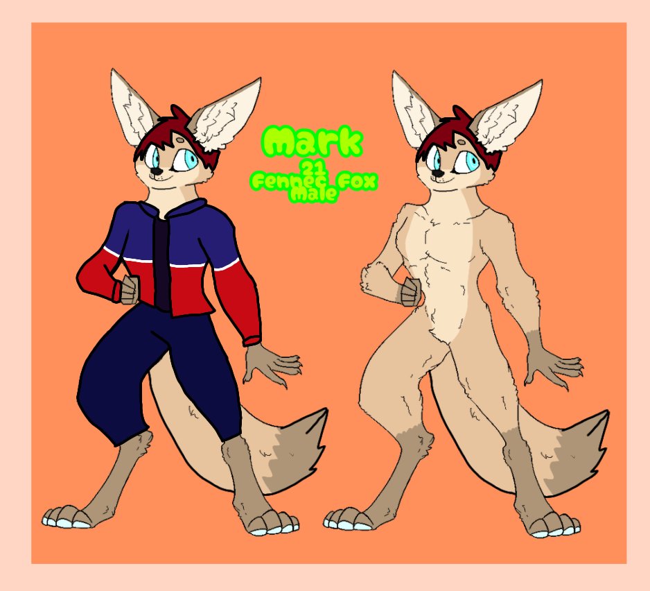 MarktheFennec's tweet photo. I guess I'm now a fennec fox then.
As my main sona. I still had the secondary sona ref sheet on the right that was the pine marten. https://t.co/msYhsXSBwN