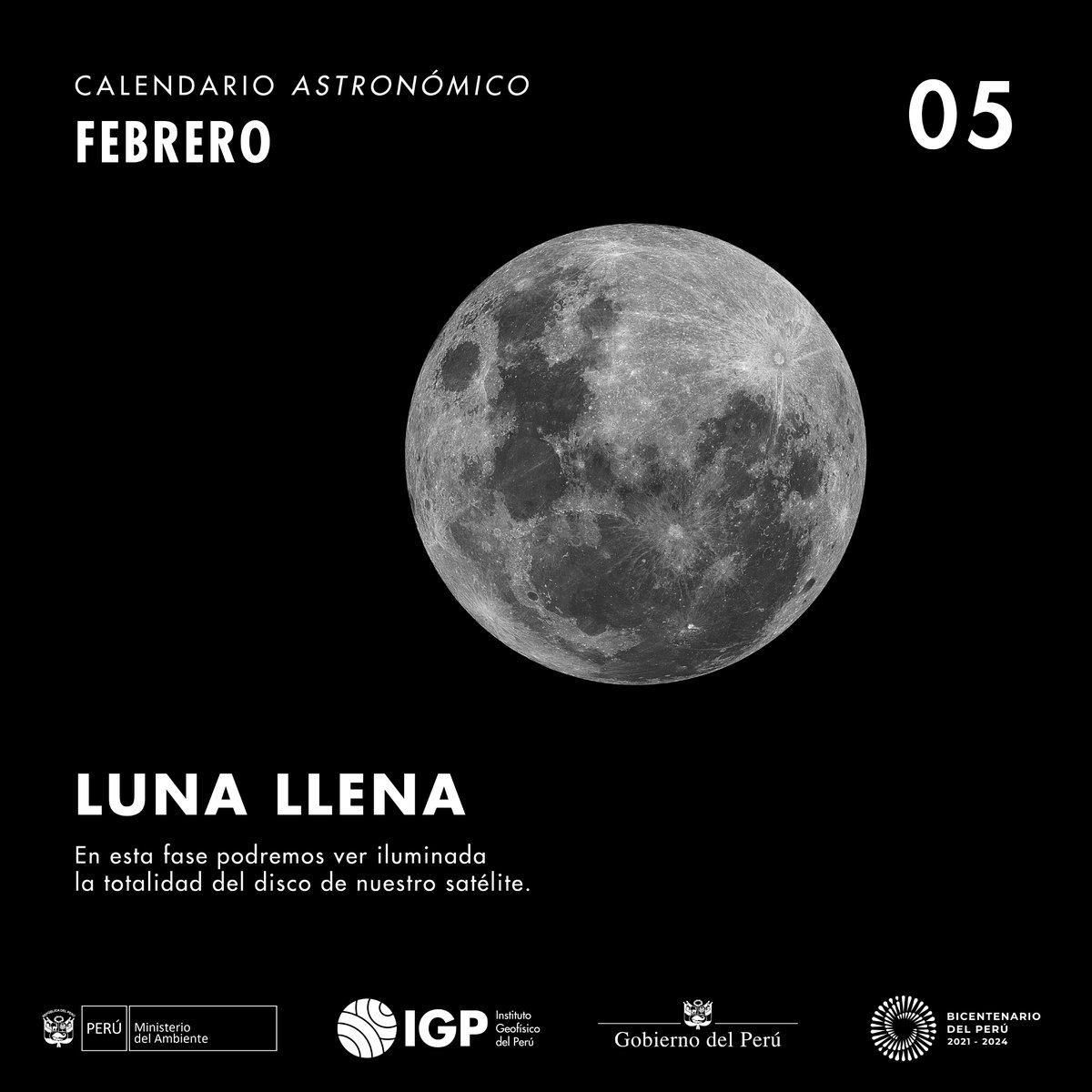 igp_peru's tweet photo. La #Luna mostrará hoy todo su disco iluminado 🌝 y se podrá observar durante toda la noche. Te invitamos a compartir tus fotografías 📷 de este evento astronómico en los comentarios.

📍Es importante contar con cielos despejados. https://t.co/6LKjrxnKsY