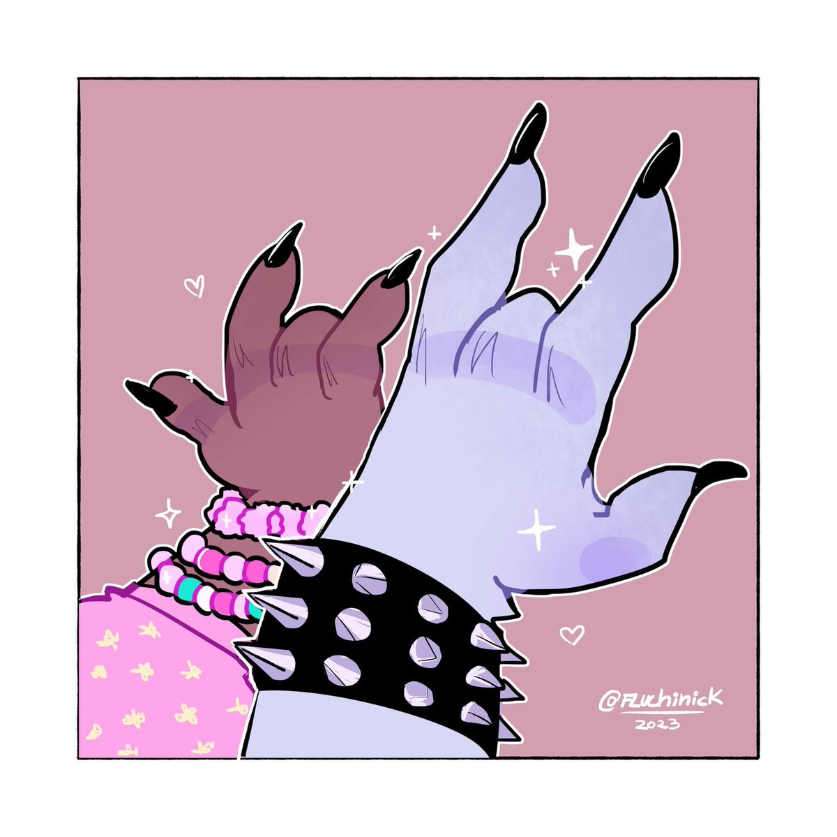 fluchinick's tweet photo. Emo bf x Pink bf #pussinboots #deathbed https://t.co/QzIOHhbt8I