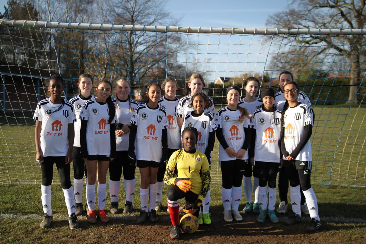PUFC_Gravesend's tweet photo. Punjab United Girls U13 with their @JustEatUK sponsored Kit.
#justeat101 #grassrootsfootball #punjablionesses https://t.co/T2ZGMBKVbM