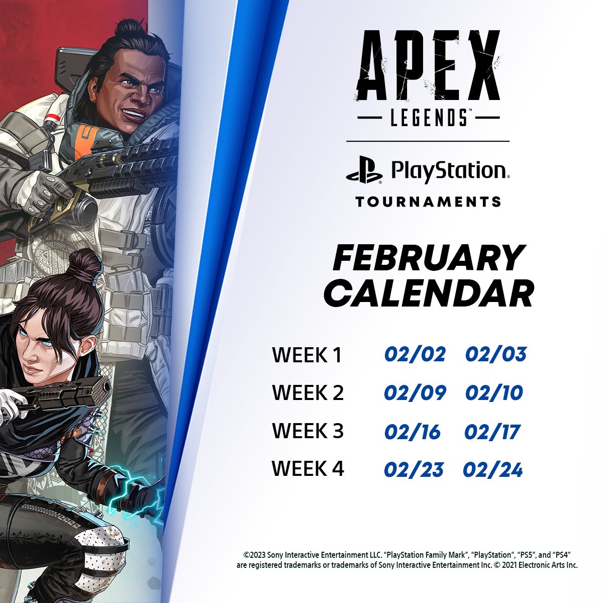 Exciting news for all #ApexLegends players! The #Playstation Open Tournaments Series is ready to bring you non-stop action. Compete against the best players and show off your skills for a chance to win big prizes. Join now and let the games begin! 🔥

esl.gg/ApexLegends_PS4