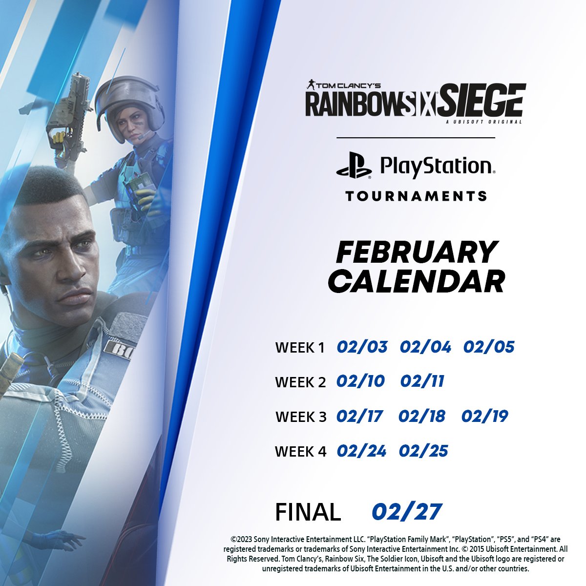 ESL Rainbow Six (@ESLRainbowSix) on Twitter photo 2023-02-05 21:22:51 Get ready for some intense action in #RainbowSixSiege! The #Playstation Open Tournaments Series Compete against players from around the world and prove that you have what it takes to be the champion. Join now and let the games begin! ๐ฅ๐ฎ esl.gg/RB6_PS4 Get ready for some intense action in #RainbowSixSiege! The #Playstation Open Tournaments Series Compete against players from around the world and prove that you have what it takes to be the champion. Join now and let the games begin! ๐ฅ๐ฎ esl.gg/RB6_PS4