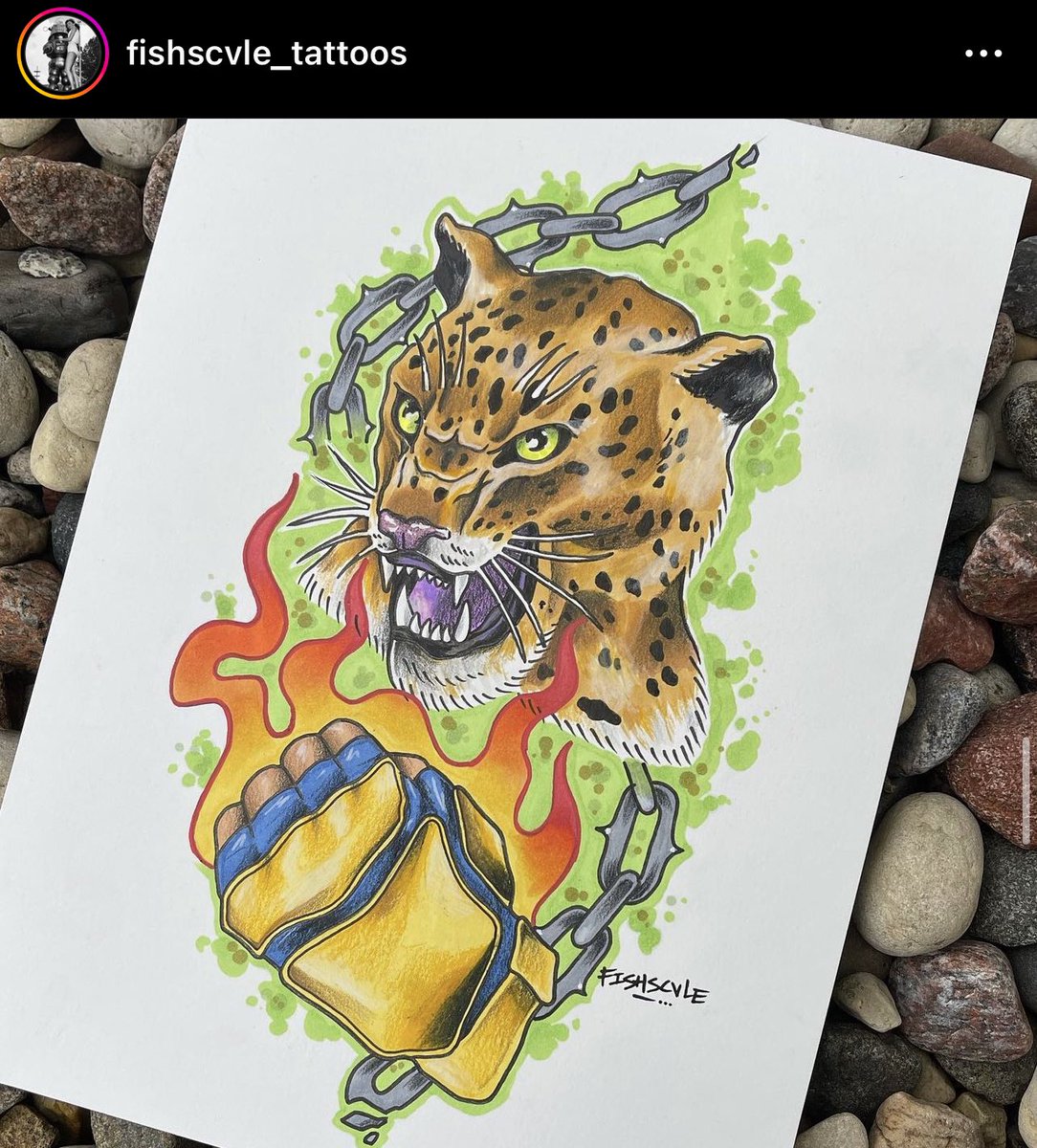 Jehdet's tweet photo. Currently watching the Twt so I had to upload my King Tattoo design! #tekken #tekkenfanart https://t.co/kqXaz4iE8I