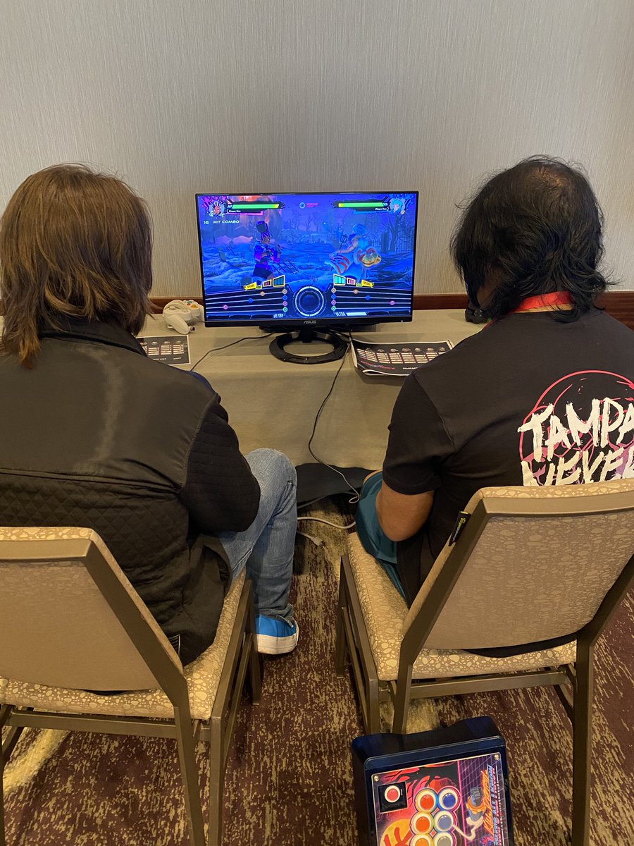 devilmaycats's tweet photo. Got to play a fighting game/rhythm game called God of Rock!! It’s sick and you should check out the demo, which comes out on steam TOMORROW 👀👀👀

@godofrockgame @Modus_Games https://t.co/P4AynrtGcp