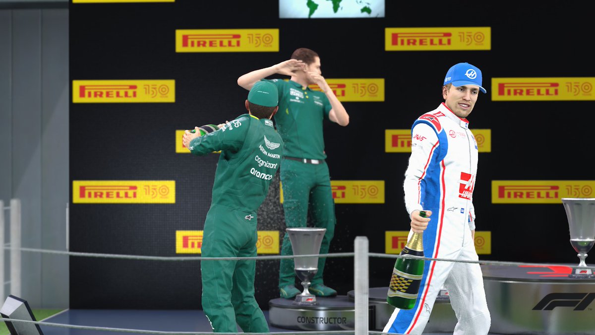 Yet another race comes to a close! Truly a nail-biting race tune in next time in Bahrain, but for now, your race winner - LeMoNz 
#ORIONF1 #Adiosbarcelona #madness