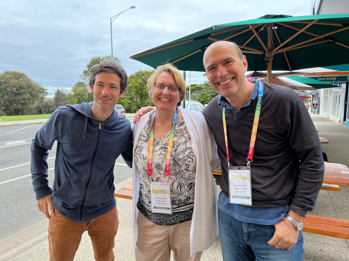 It shouldn’t take #lorneproteins to get ⁦<a href="/BiophysicsCU/">Biophysics @ Columbia</a>⁩ to get together - still, delighted to be here! ⁦<a href="/aem5t/">Ann McDermott</a>⁩ ⁦<a href="/OliBClarke/">Oli B. Clarke</a>⁩ #ManciaLab ⁦<a href="/Columbia/">Columbia University</a>⁩ ⁦<a href="/ColumbiaPS/">Columbia Vagelos College of Physicians & Surgeons</a>⁩