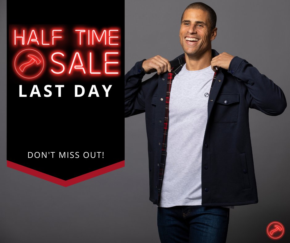 HammerMade's tweet photo. Last day to elevate your wardrobe during the Half Time Sale! All remaining Half Time products have been price reduced for the final time - we promise you don't want to miss this: https://t.co/w6mnOhgXp1
#hammermade #halftimesale #mensfashion https://t.co/k7gytR4Bcy