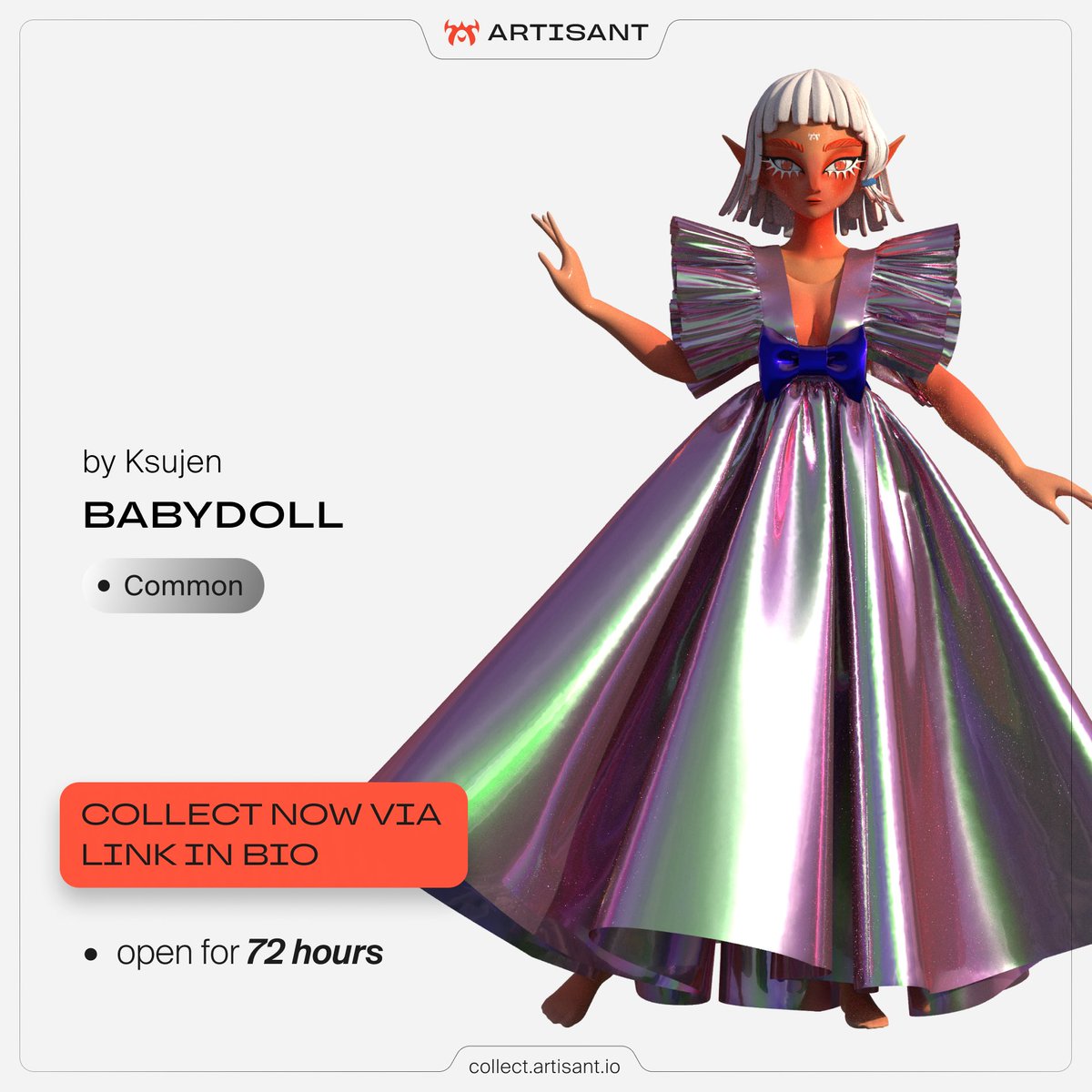 New asset!

👀Babydoll by <a href="/Ksujen3D/">Ksujen</a> 

Rarity: Common. Open for 72 hours.