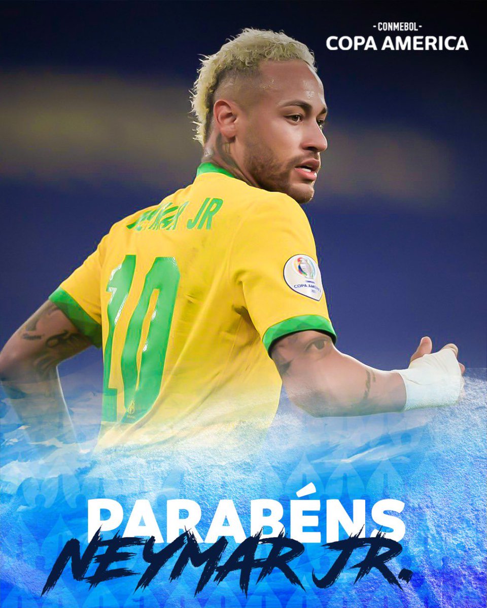 CopaAmerica's tweet photo. Talento, ousadia e alegria! 🤩

Um dos maiores nomes do futebol mundial faz aniversário hoje! ⚽🔝🇧🇷​

​Parabéns e muitas felicidades, @neymarjr!​

#VibraOContinente https://t.co/spzLMfFDIT