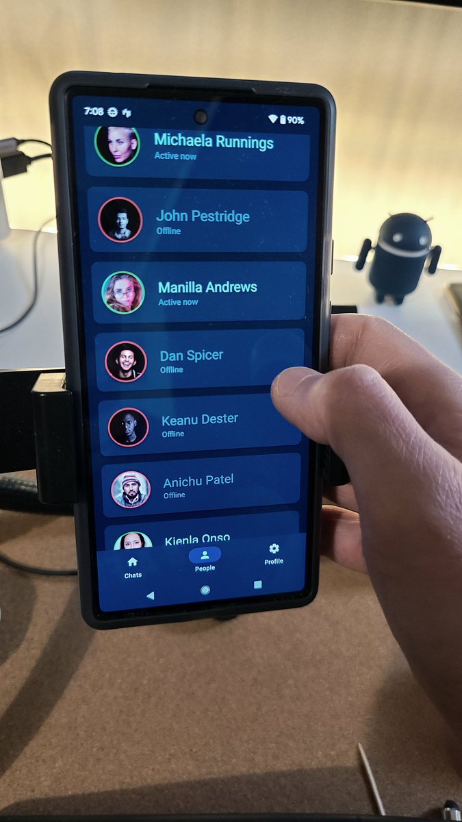 mobiledev_pro's tweet image. Just one color, 
just an elevation:

0.dp - for background
2.dp - for Card (list item)
4.dp - for Navigation Bar

 #JetpackCompose #AndroidBasics