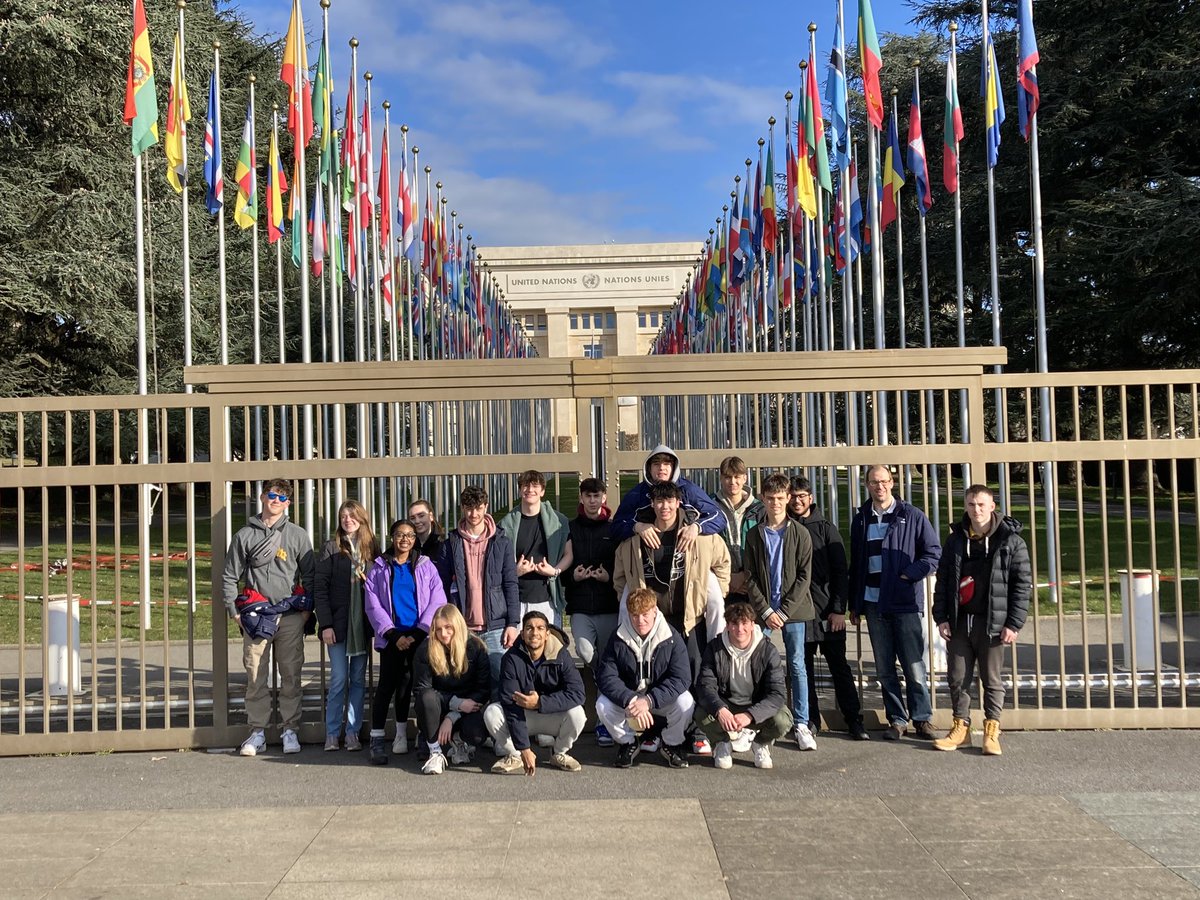 At the UN with the Physicists this morning.