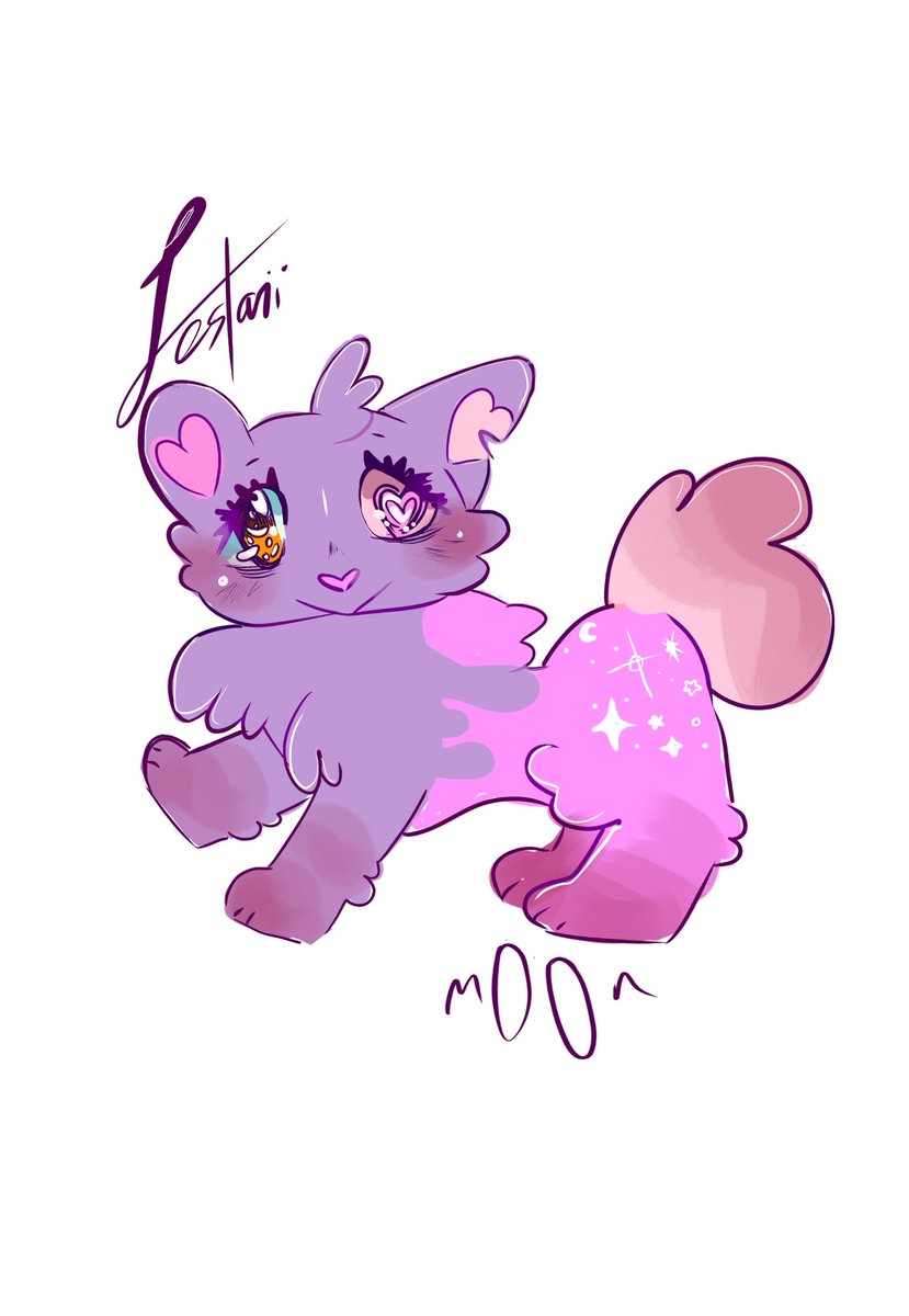 My mascot mewdew !!!! U like?? 💜💜💜💜 #kawaii #design #kawaiiaesthetic #pastel #oc #illustration #digitalart