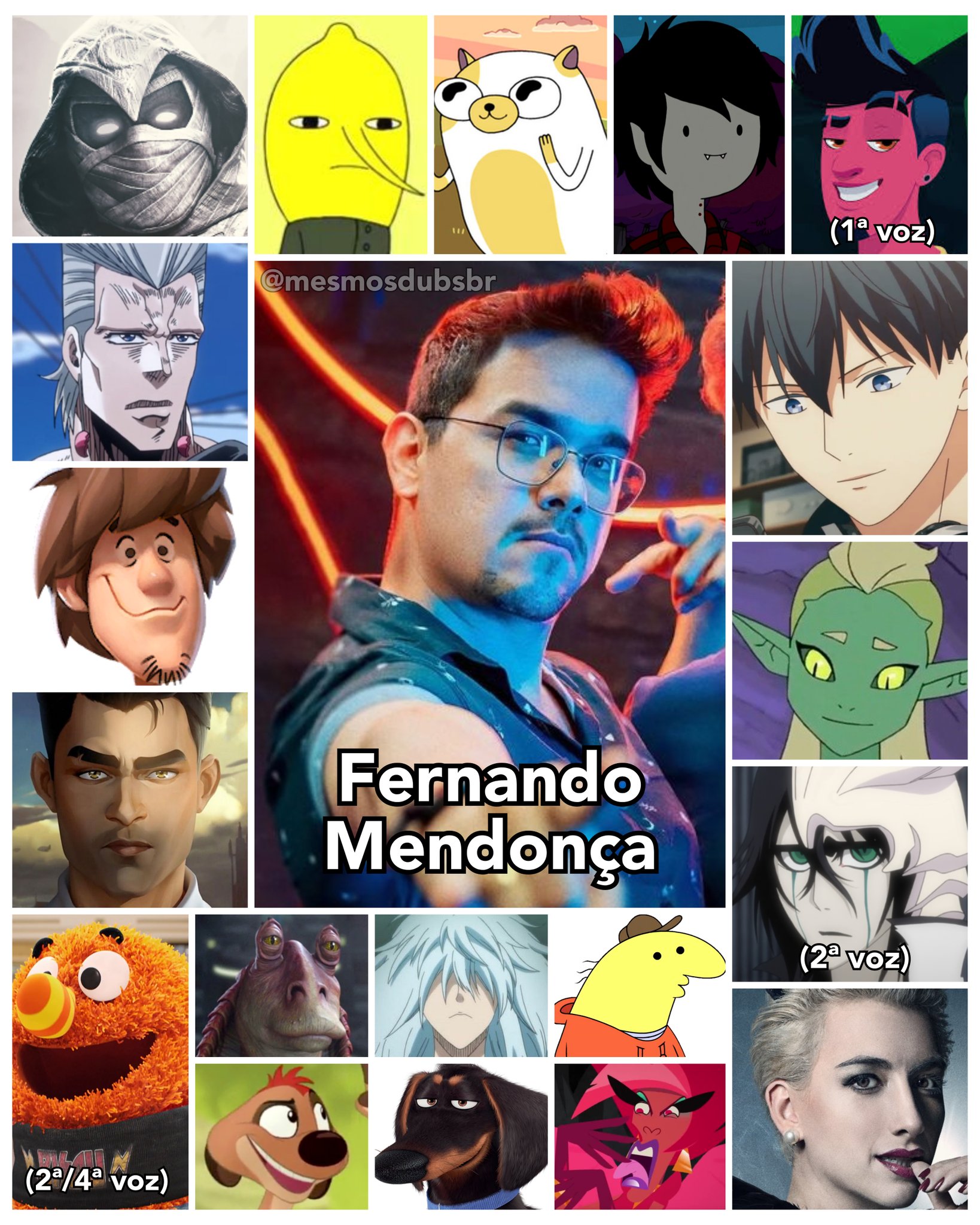 Personagens Com os Mesmos Dubladores! on X: - Lucas Gama