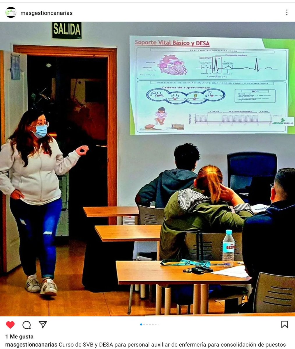 vanetsid's tweet photo. Nuevamente puedo colaborar con buenos y grandes profesionales, dando una formación de SVB Y DESA, con Más Gestión Canarias.

@JOSEANT13462674 @negrofalacios @RCPdesdemicole @ConsEspRCP @TourRcp @rcp_tour @PlanNacionalRcp @rcpEspana @RCPSEMES @rcp https://t.co/xUHrYVYVys