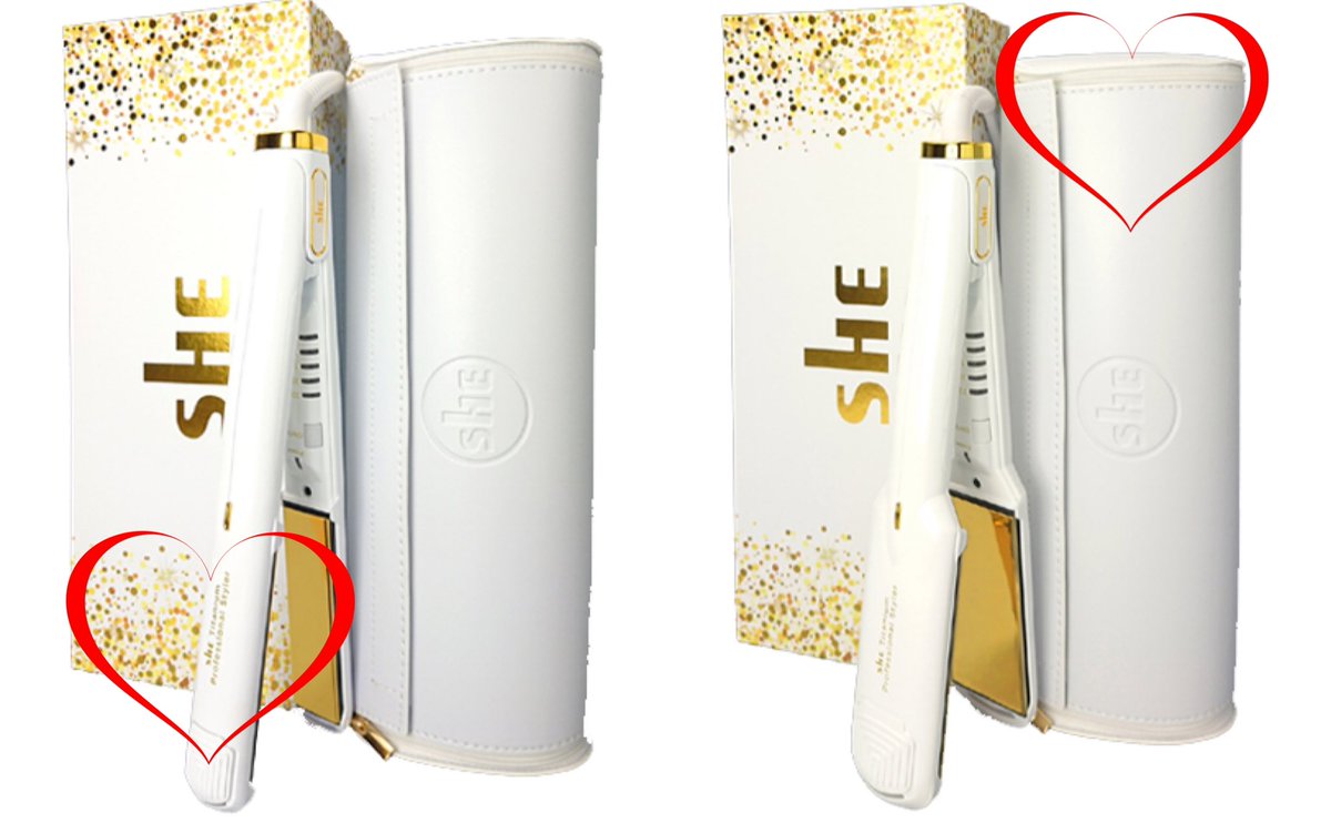 SheHairUK's tweet photo. #Valentines #Giveaway Enter for the chance to win our new White &amp; Gold Titanium Stylers! Follow, RT &amp; Like #Competition Ends 12/02/23 at 6pm. UK Only https://t.co/87OUe5XgHk Amazon Store: https://t.co/Ohn4Kjx6GK https://t.co/sxZHeOYLKJ