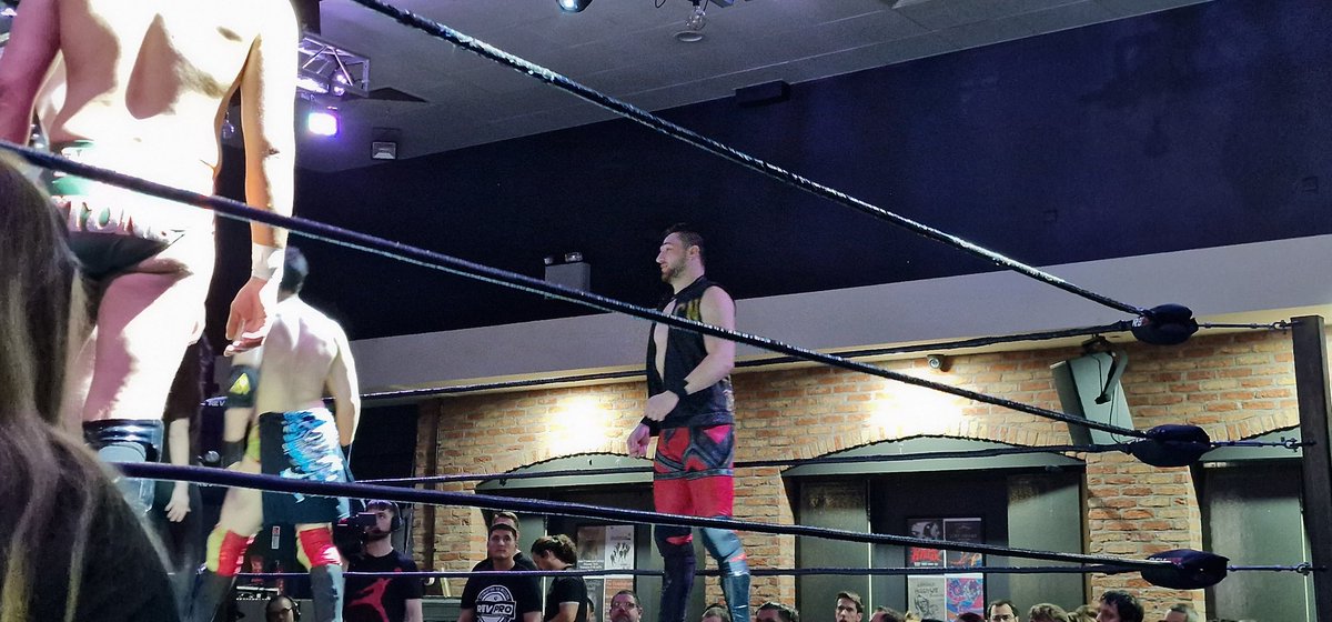 TheHCWShow's tweet photo. Coming up next, we have some tag action, as tag champions, the #GreedySouls @Bronco_PW and @dannyjoneswres take on the team of @PrinceofpaceCN and @JJGale_PW !
#BritWres #RevPro #UKIndies #BritishWrestling https://t.co/D2SbgebD1g