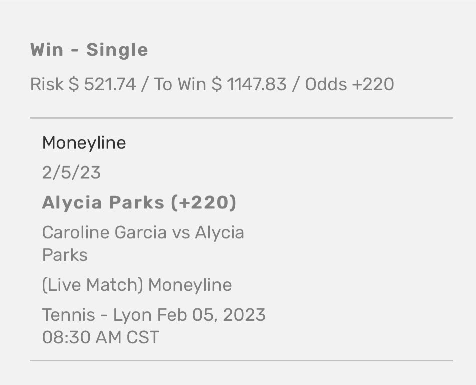 TennisWithT's tweet photo. Me everytime I see Alycia Parks in a tournament so we can steal + odds from the books 😂 @TheRealAParks 

Don’t miss out ➡️ https://t.co/k7DlaRhDuk
#GamblingTwitter #WtaLyon #tennisbets https://t.co/RZ7dYU3SSu