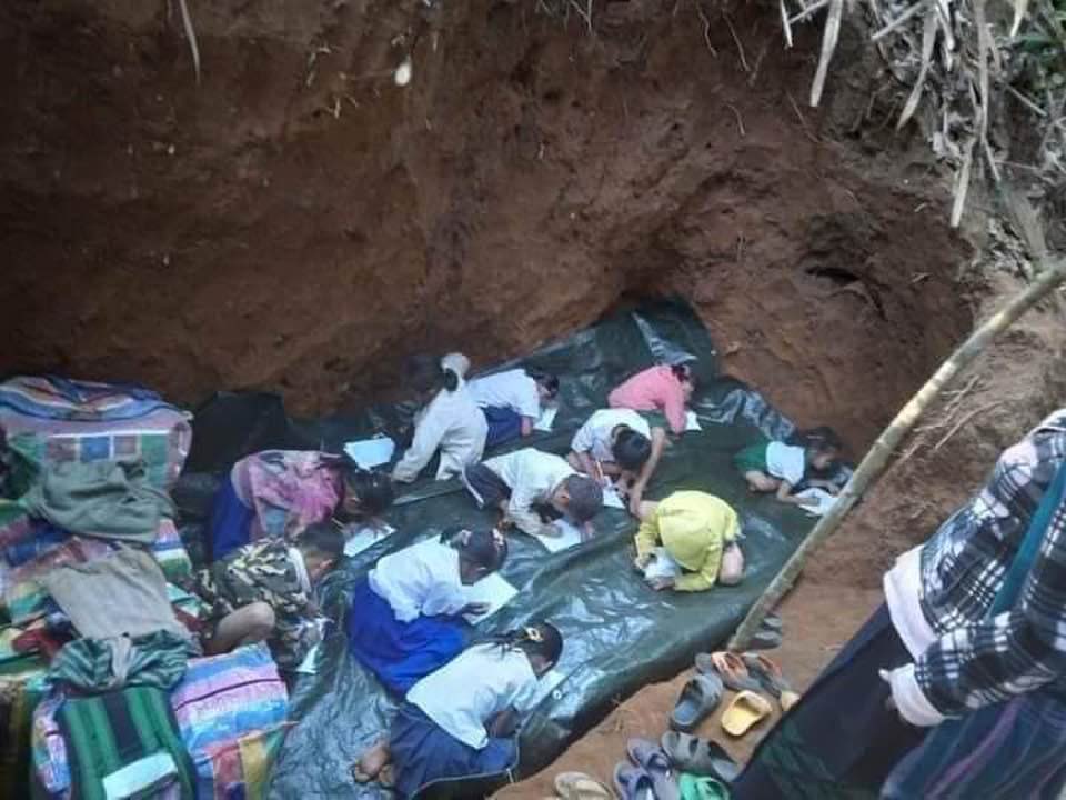 No child should experience and deserve this. School in bunker in Myanmar due to an air strikes by the Myanmar junta.
The world must act before it is too late.
