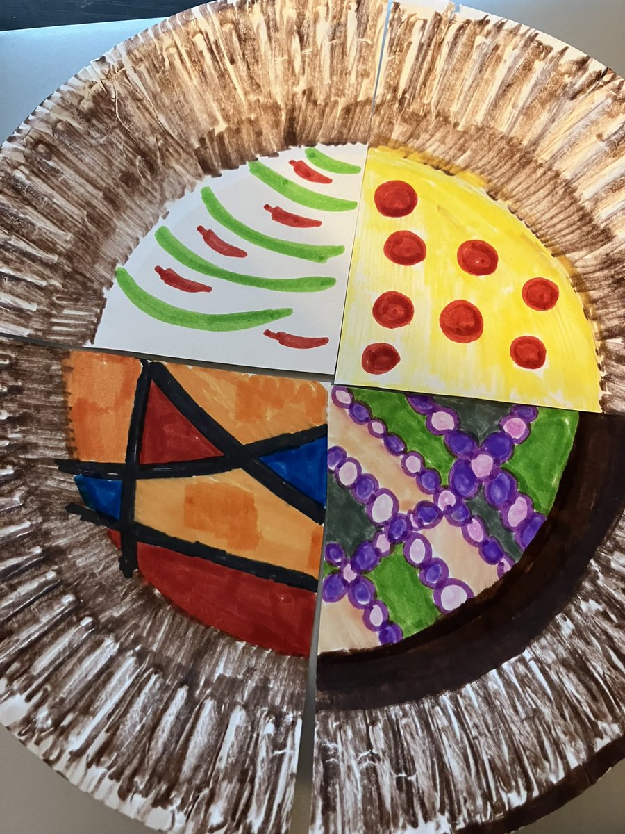 D_AlvarezAISD's tweet photo. Another #enemypie activity for a small group activity. After reading the book Enemy Pie, students decorate their own pie slice and then join the slices together. This shows even if we are different we all belong together side by side! @enemypieguy @AISDCOUNSELING https://t.co/Asw8X8cIih