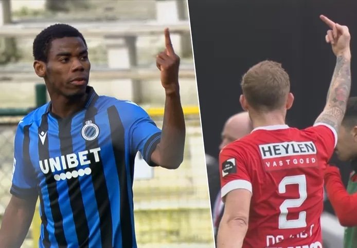 Potjesvlees's tweet photo. Altijd leuk en educatief om op zondagmiddag samen met je kinderen naar voetbal te kijken, zeker als de  gentlemen van @official_rafc het opnemen tegen @ClubBrugge . Mooie voorbeeldfunctie naar de jeugd in het algemeen en jeugdspelers van beide teams in het bijzonder  #ANTCLU https://t.co/7nDL7LjlL2