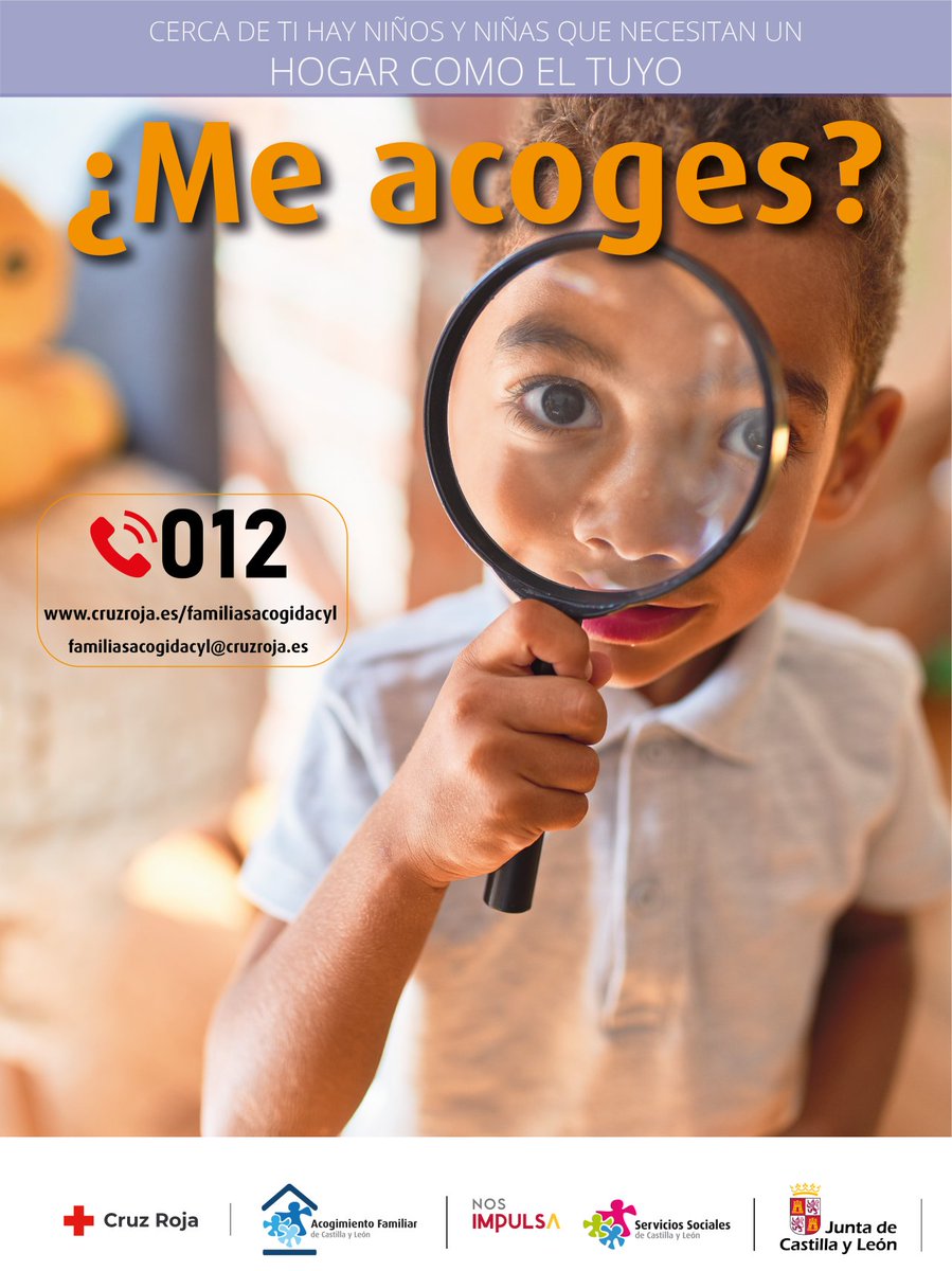 CREenZamora's tweet photo. Necesitamos familias 👨‍👩‍👧 para acoger 👧🧒👶 en #CastillayLeón. Si deseas más información puedes llamar al 012 de Castilla y León o escribirnos a 📩 familiasacogidacyl@cruzroja.es

#AcogimientoFamiliar es un programa de @jcyl y @familiajcyl https://t.co/rBQVwEmEop