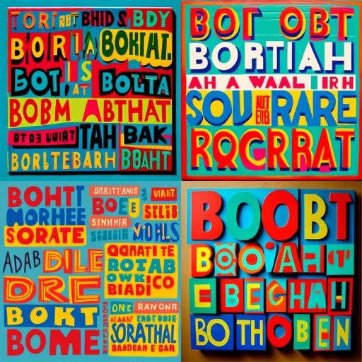 ‘Hey AI make a Bob and Roberta Smith…… ‘ mmmm not too worried just yet …
