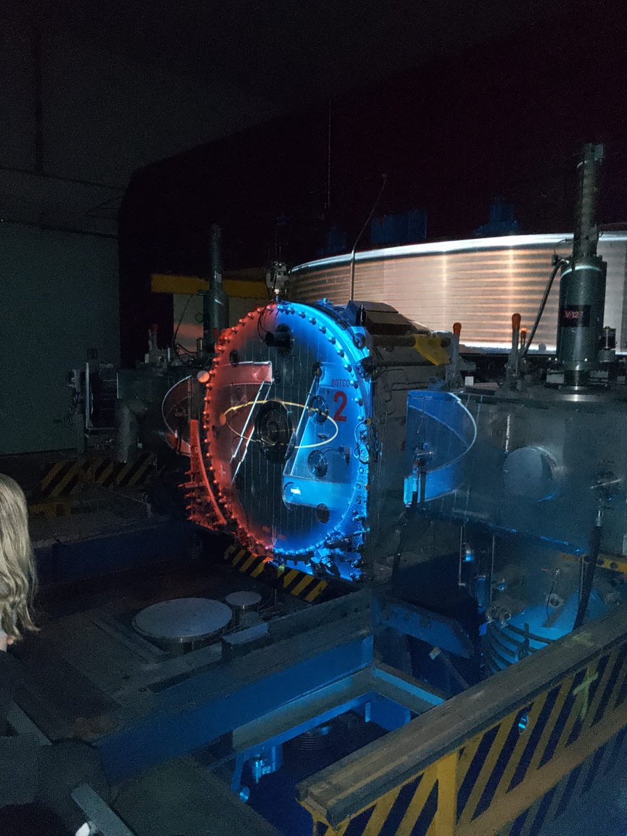 The cyclosynchrotron at CERN which we visited yesterday.