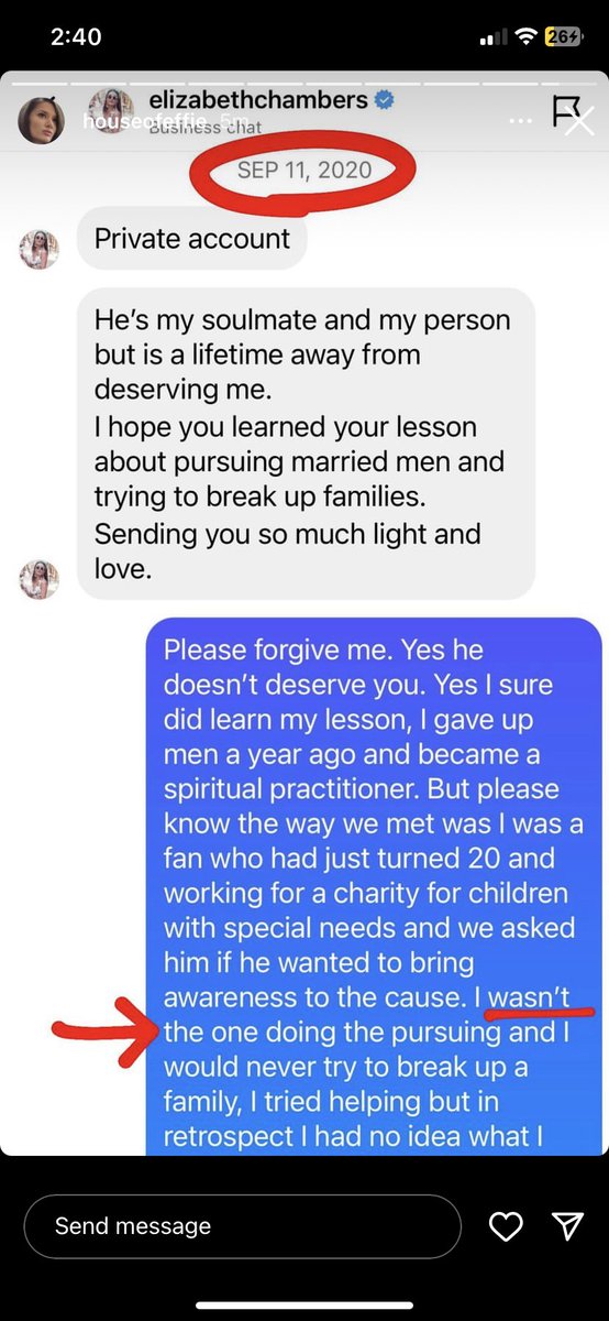 OhF_ingNo2's tweet photo. I'll add mine:
So #Effie when did your #collusion with #ElizabethChambers start? Are you sure it was in 2020 and not 2017 (bc evidence points otherwise).
Just what were you distracting #ArmieHammer from with your #threats & #manipulated DMs?
#falseaccusations
#ArmieHammerWasSetUp https://t.co/WKsBYoK6Uh