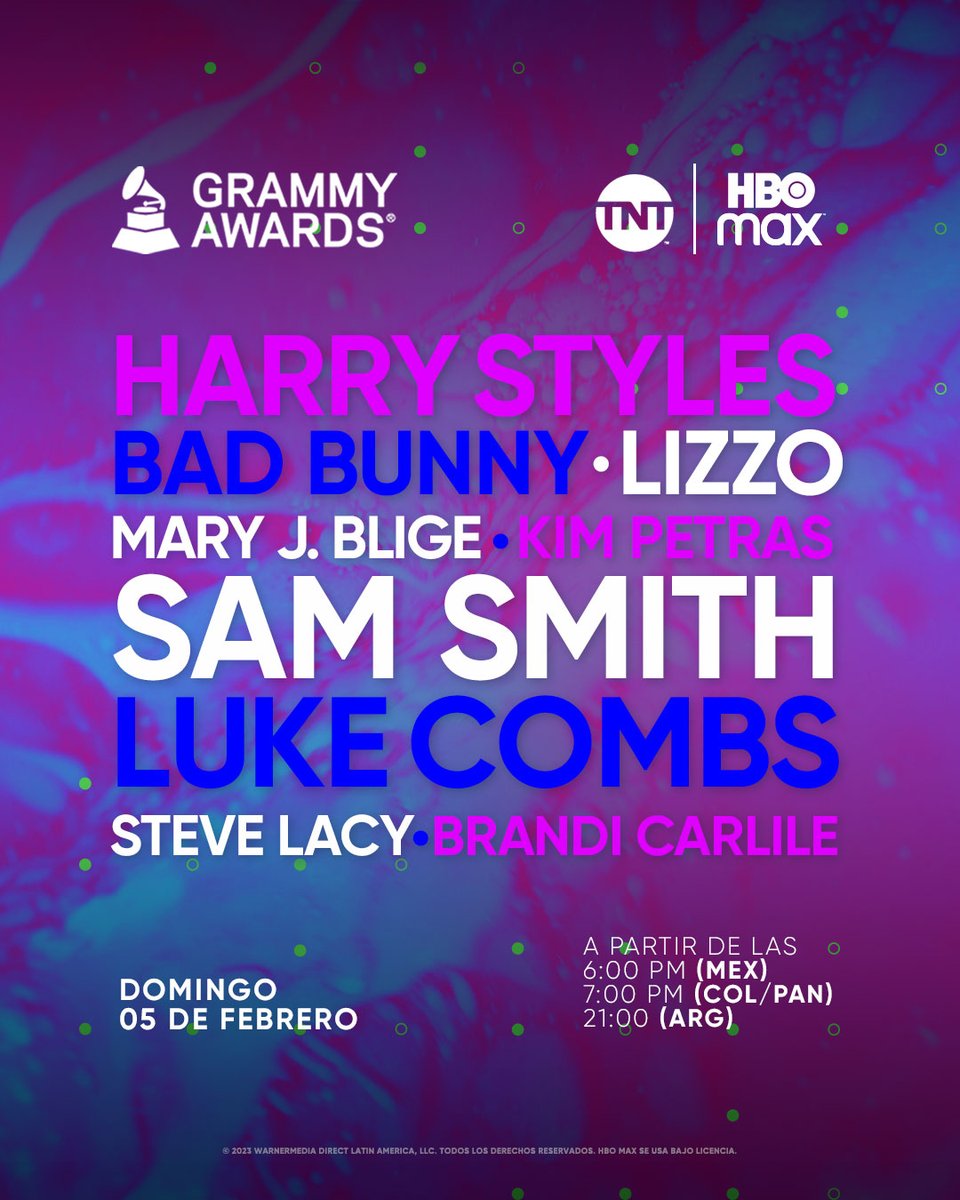 HBOMAXNewsLA on Twitter "Los GRAMMYs Awards se transmiten