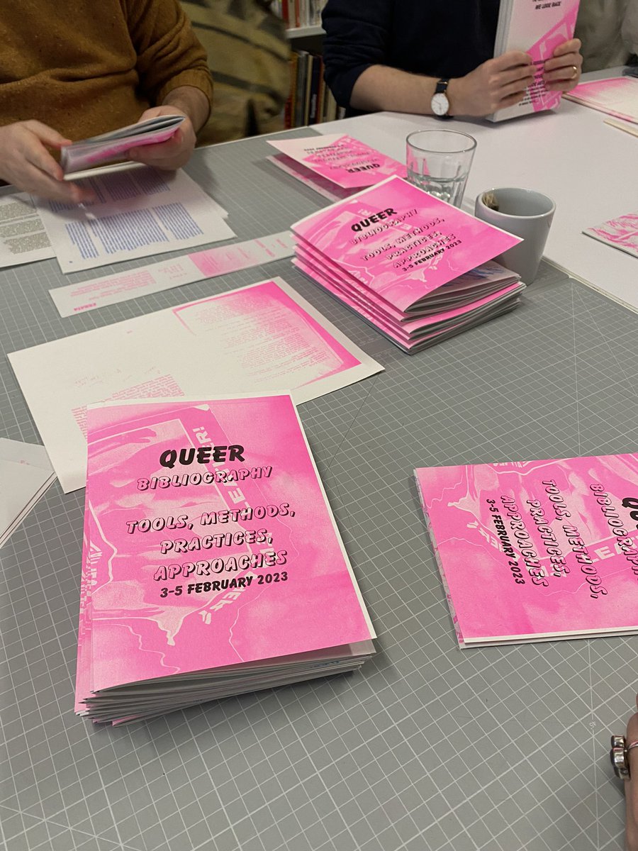 Incredible day at the London Centre for Book Arts ft. trans alchemical endpapers, rapid fire assembly line collation and some truly embodied #QueerBibliography

Eternal thanks to @malcolmjnoble and @pykelets for organising such a spectacular event! I loved every moment!