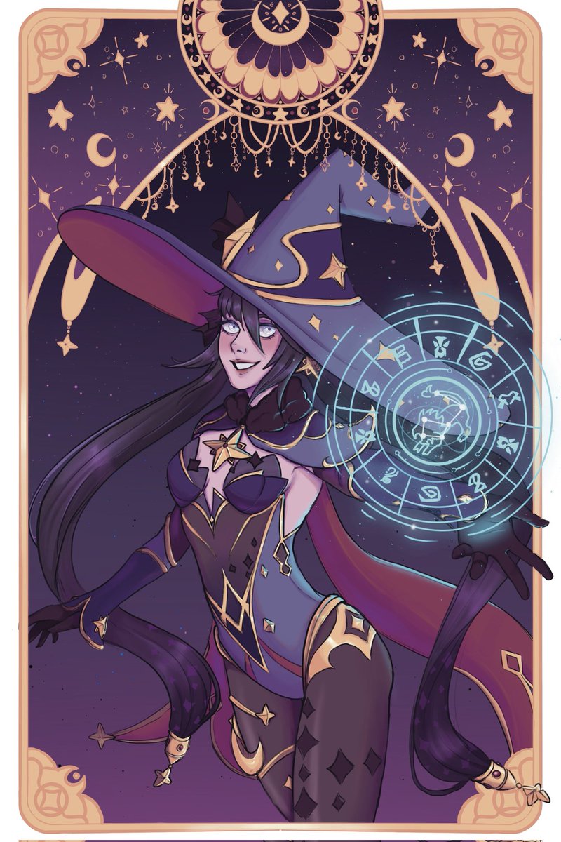 CupOfGalaxies's tweet photo. ✨️ Mona Megistus ✨️ #GenshinImpact #原神 #genshinimpactfanart #Mona https://t.co/xPRhdhHRb5