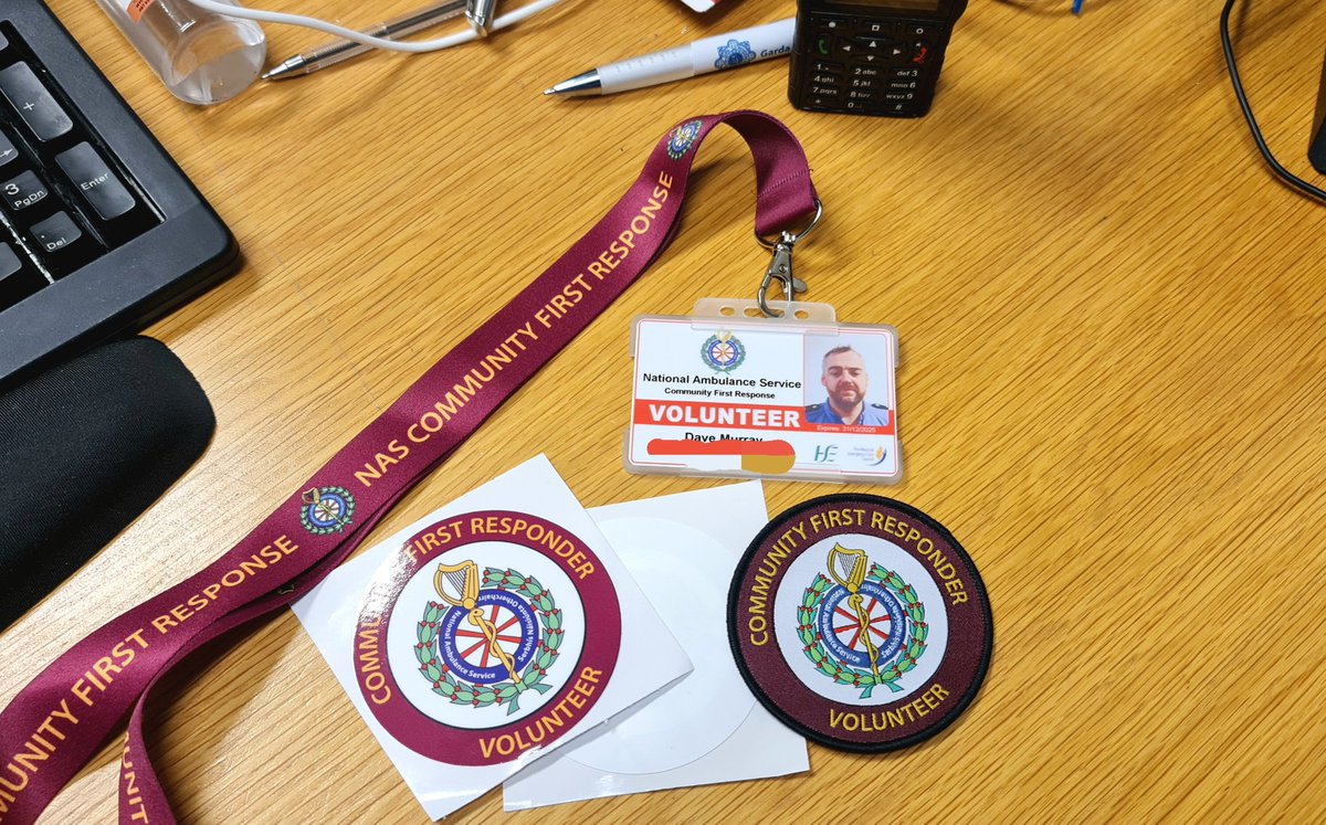 Murray_DavidJ's tweet photo. Unexpected goodie bag in post at work today from @Community_NAS. ID card useful for the off duty calls! #GardaCFR https://t.co/ek7ysCwvDB