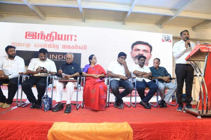 ArasavalavanVck's tweet photo. பிப்ரவரி 05
சென்னை
BBC Documentary இந்தியா மோடி என்ற கேள்வி விடுதலைச் சிறுத்தைகள் கட்சி சார்பில் ஆவணப்படம் தமிழில்
தலைவர் எழுச்சித்தமிழர் தொல்.திருமாவளவன் எம்.பி அவர்களின் தலைமையில் கட்சி தலைமை அலுவலகத்தில் திரையிடப்பட்டது.
@thirumaofficial
#bbcdocumentaryonmodi #VCK https://t.co/YzTUMxqapi