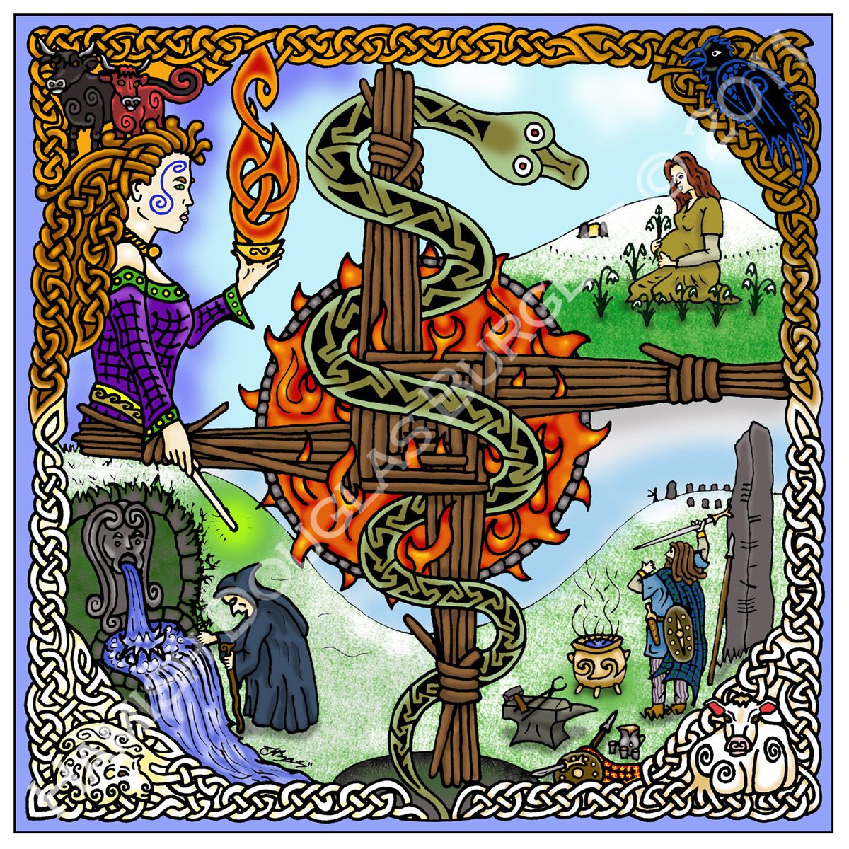 MauiCelticRadio's tweet photo. NOW - #Imbolc #brigit on @MauiCelticRadio
on @KAKU885FM streaming at https://t.co/F7pokfG7xR. Celtic #spring festival Brigid's Day/St.Brigit's Day. Traditions, the Goddess #Brigid, modern counterpart #StBrigit, & #GroundhogDay (tune in to hear how). #Irish #Scottish https://t.co/nKV1hK8GJw