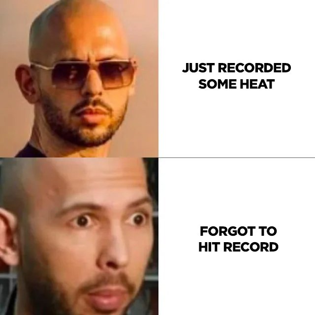 streambkapp's tweet image. we've all been there when recording 🔴