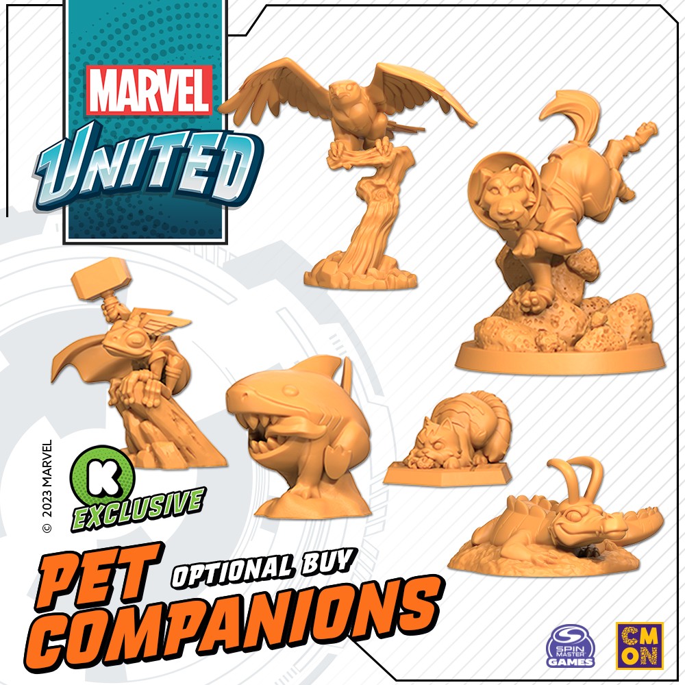 PET COMPANIONS, our new optional buy, brings a whole new feature to the game in the form of adorable (and resourceful) pets! From a loyal telepathic dog to a deceitfully cute “cat”, these little critters will stand united! kickstarter.com/projects/cmon/…