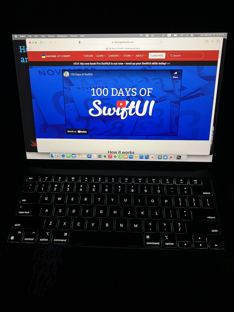 Starting series 100 days swift UI 
#Day_1
#100daysofcode #hackingwithswift #coder #coding #100daysofswiftui #100daysofswift #swift #swiftui
#codingchallenge #codingblog #iosdeveloper #osdevelopment #programming #appdeveloper #learningeveryday #learningnewthings #swiftprogramming