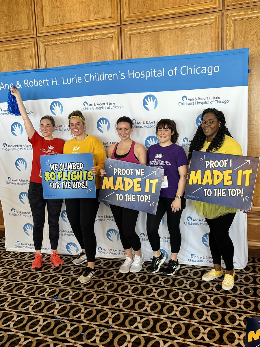 BISCLincolnPark's tweet photo. 💪We STEPPED UP!!!🙌

🏃🏻‍♀️🧡💜♥️💛🏃🏻‍♂️

The #BISCLP community gathered this morning for the annual @aoncenter 👟#StepUp4Kids fundraiser in support of @LurieChildrens Hospital. It was a fantastic turnout and we surpassed our fundraising goal of $10,000! 👏

@NAEducation https://t.co/bfhtsBlPae