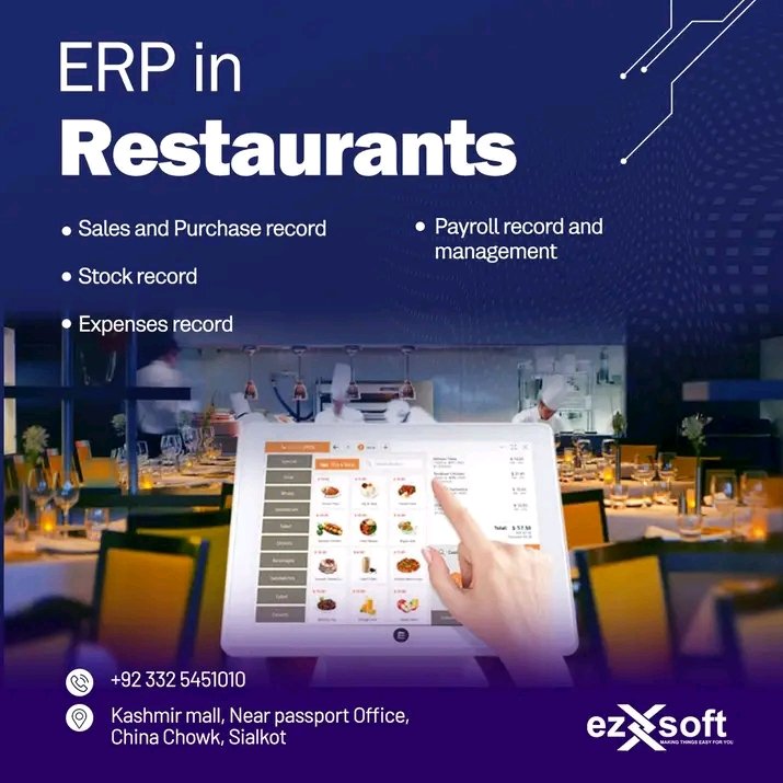 EZSoftSolution1's tweet photo. ERP In Restaurant.
Contact No: +923325451010
#ERP #erpsoftware #SoftwareDeveloper #Software #modules #ezsoft #Twitter #IftiMania #GOAT𓃵 #BestFriendEver #develpers #PakistanZindabad #consultants https://t.co/wtPnWwyvnN